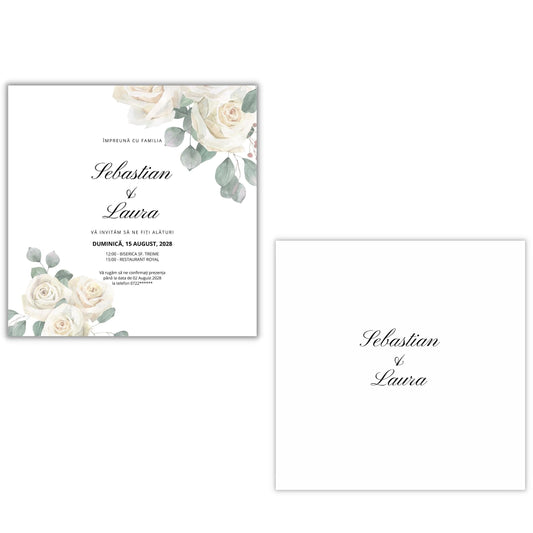 Invitație PURE - față-verso