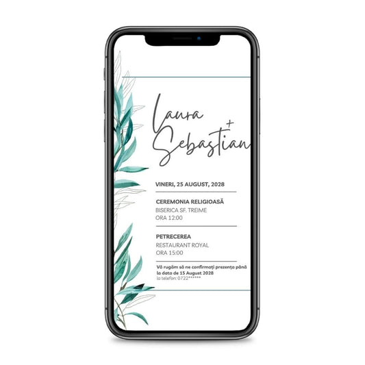 Invitație digitală - TUNDRA