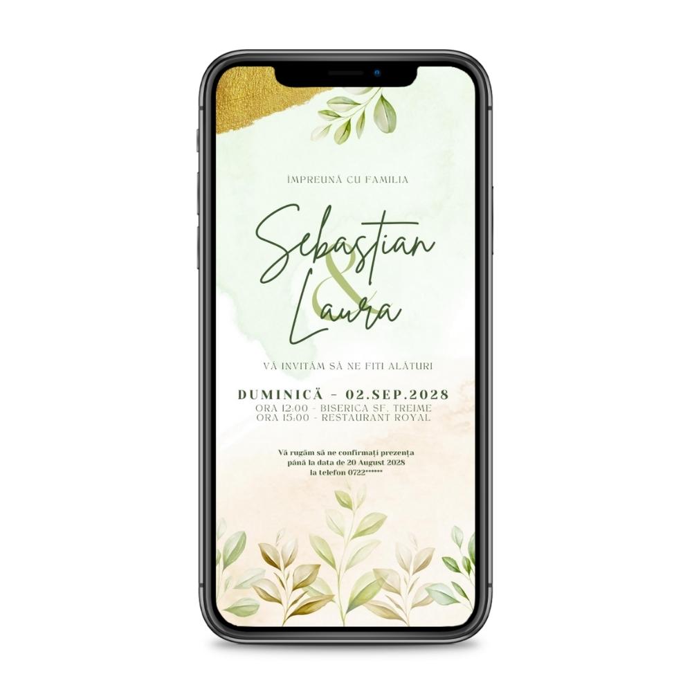 Invitație digitală - EARTHY