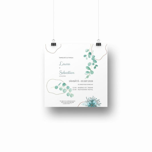 Invitație EUCALYPTUS