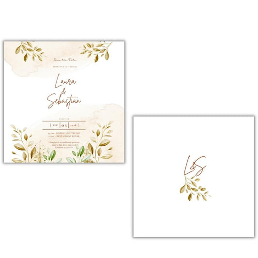 Invitație BROWNS - față-verso