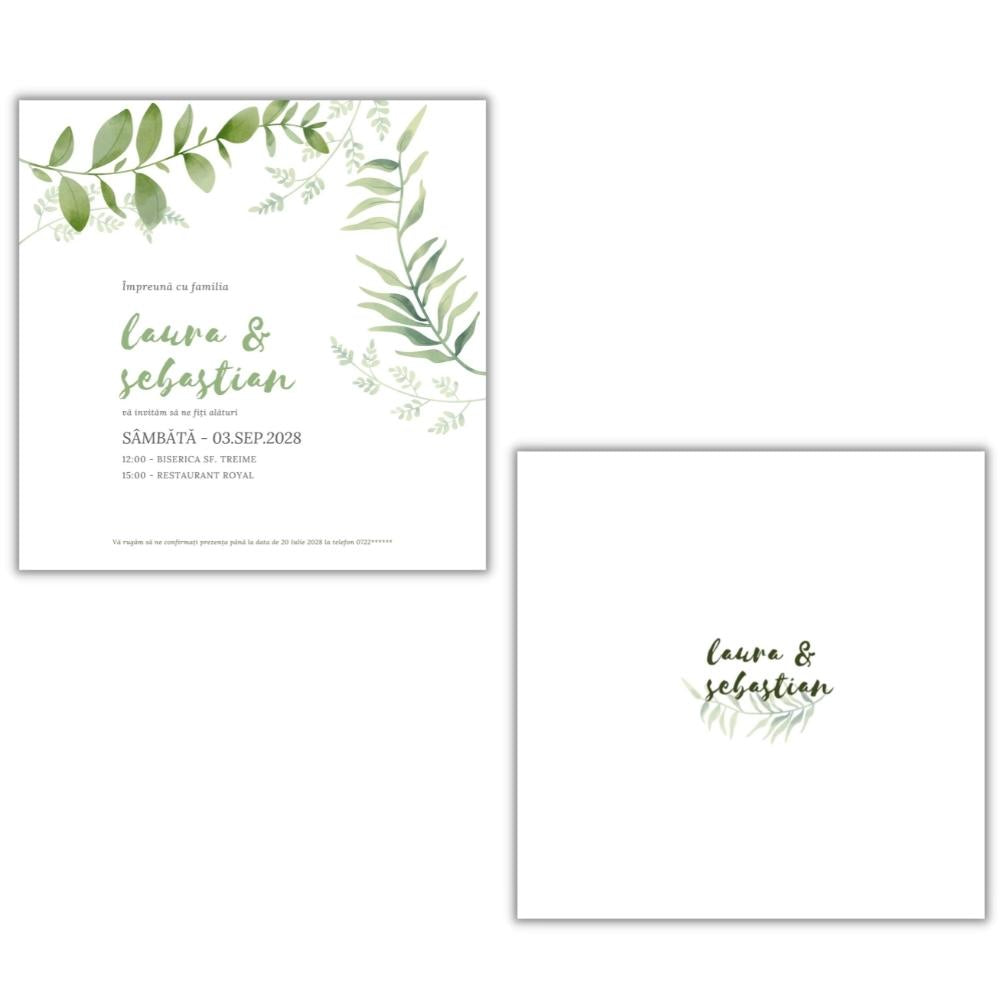 Invitație BRANCH - față-verso