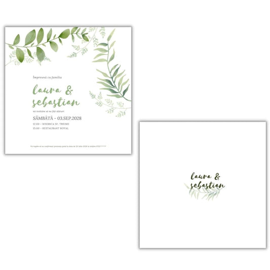 Invitație BRANCH - față-verso