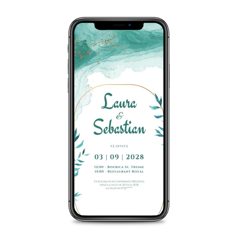 Invitație digitală - AQUA
