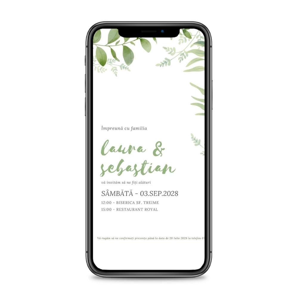 Invitație digitală - BRANCH