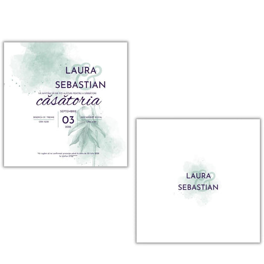 Invitație STEAM - față-verso