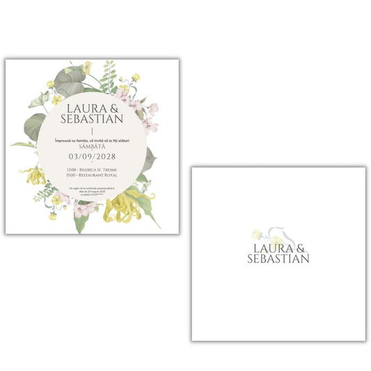 Invitație GARDEN - față-verso