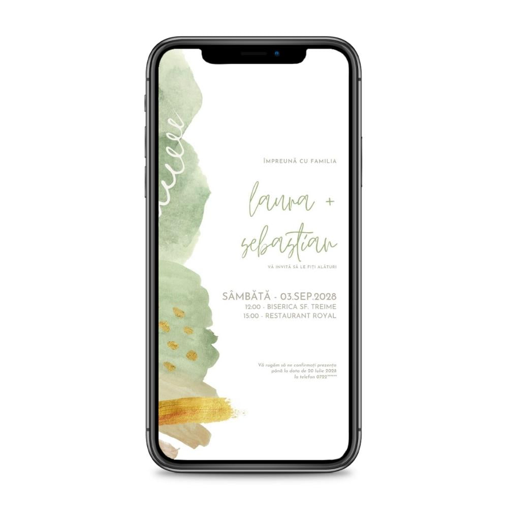 Invitație digitală - OLIVE