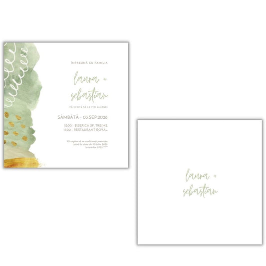 Invitație OLIVE - față-verso