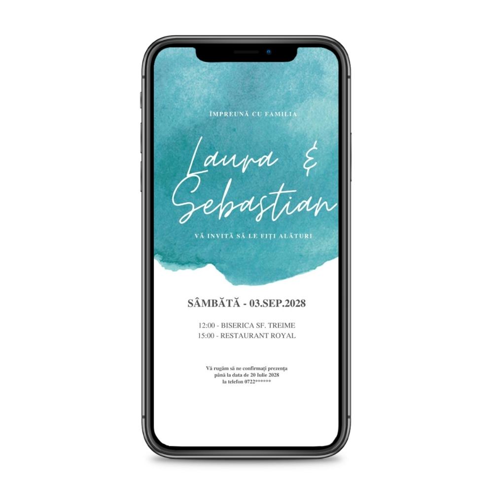 Invitație digitală - WATER