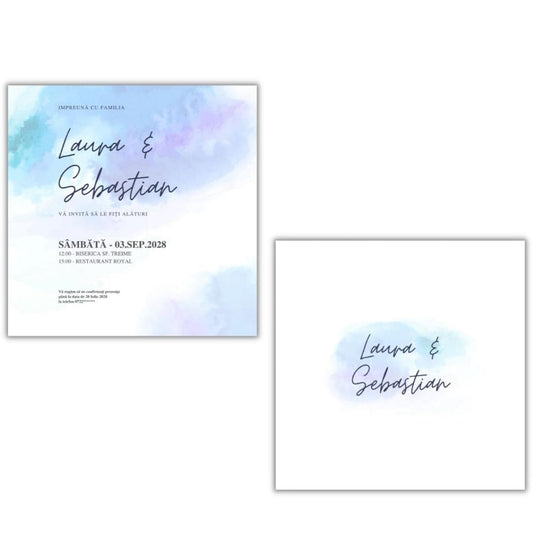 Invitație BLUES - față-verso