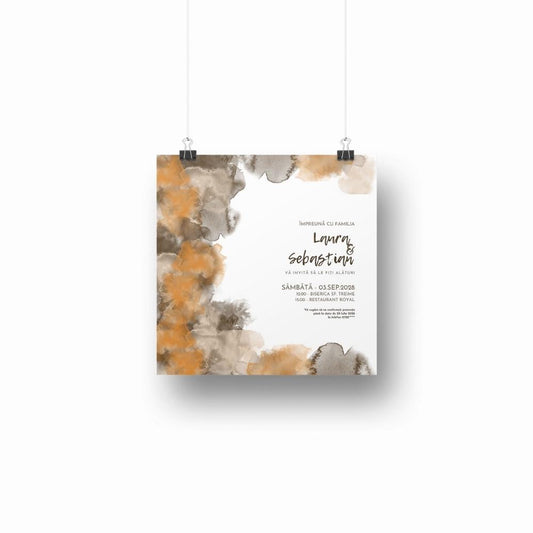 Invitație EARTH-TONES