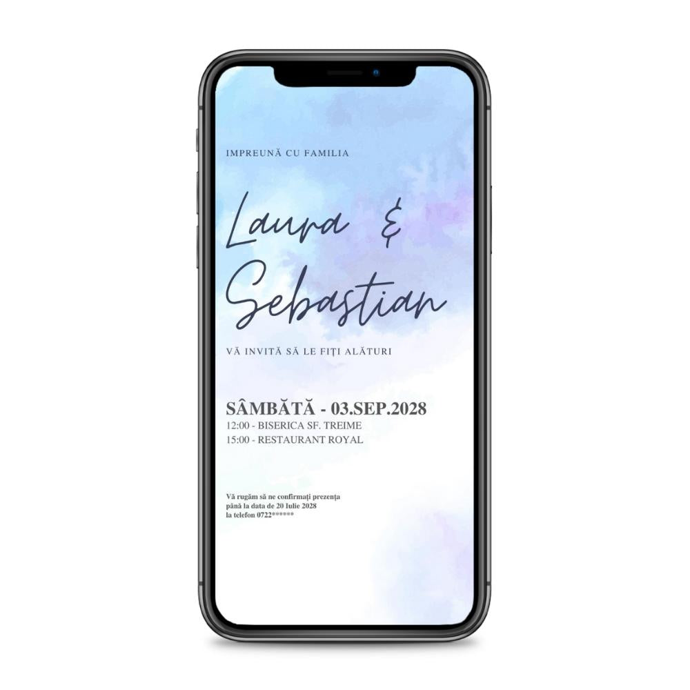 Invitație digitală - BLUES