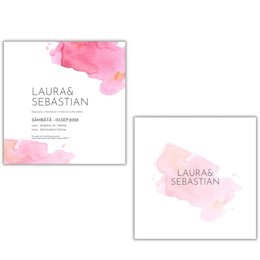 Invitație CANDY - față-verso