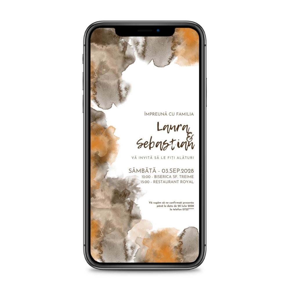 Invitație digitală - EARTH-TONES