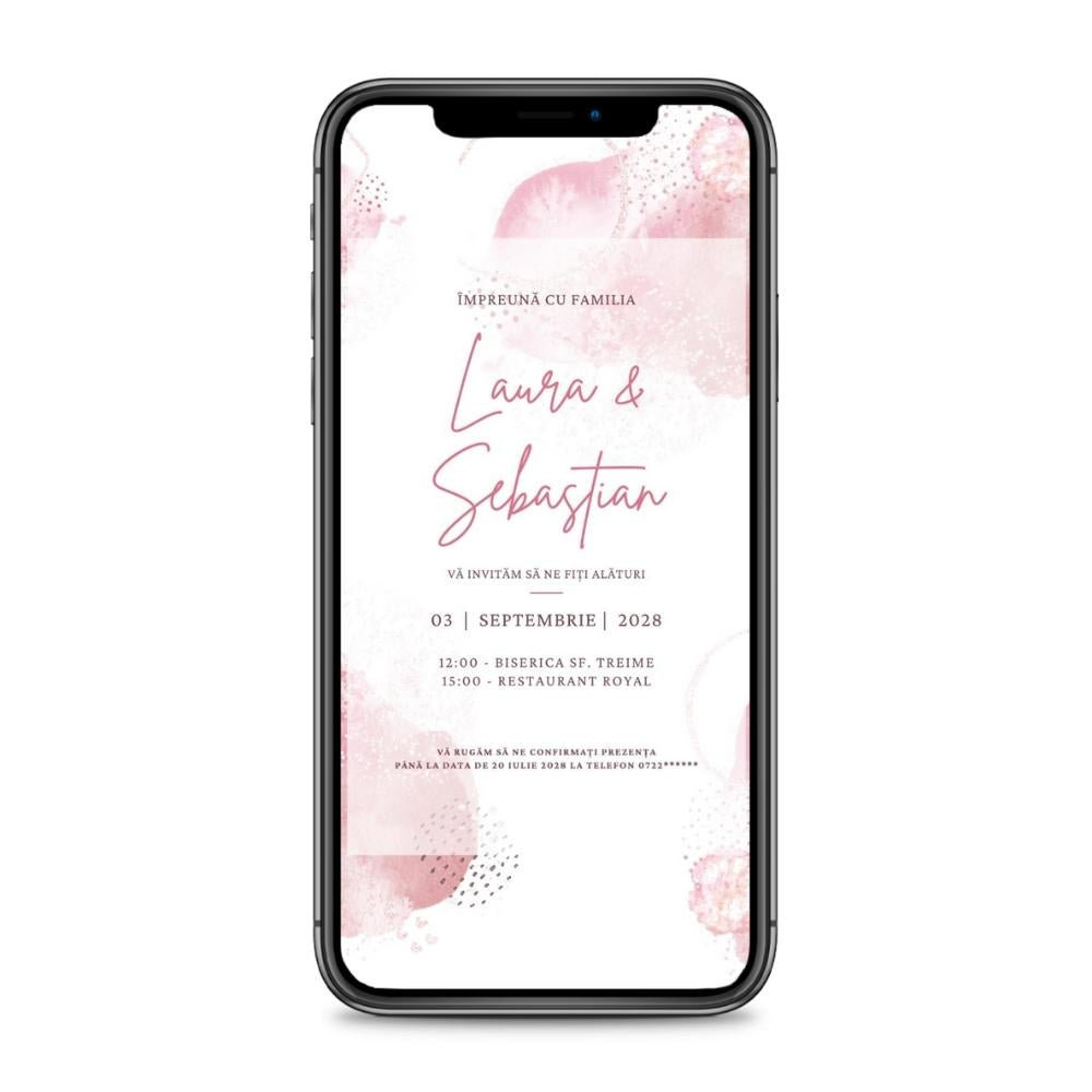 Invitație digitală - COTTON-CANDY