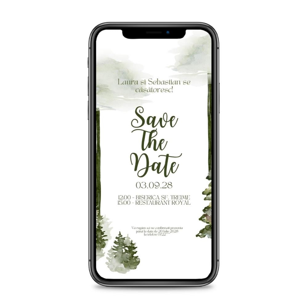 Invitație digitală - PINE